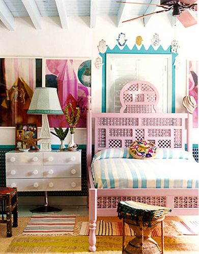Eclectic Pink Bedframe
