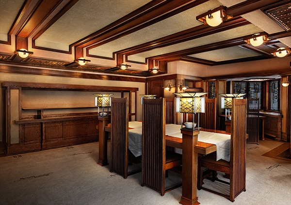 Frank Lloyd Wright Robie House Dining Room