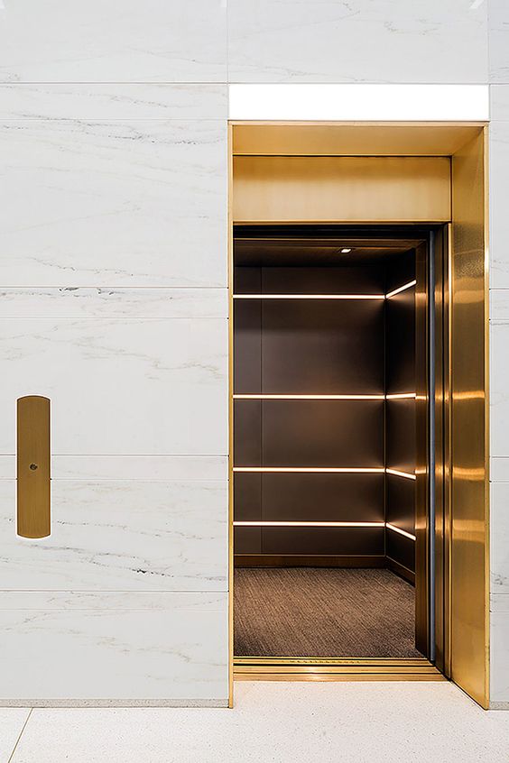 modern marble elevator