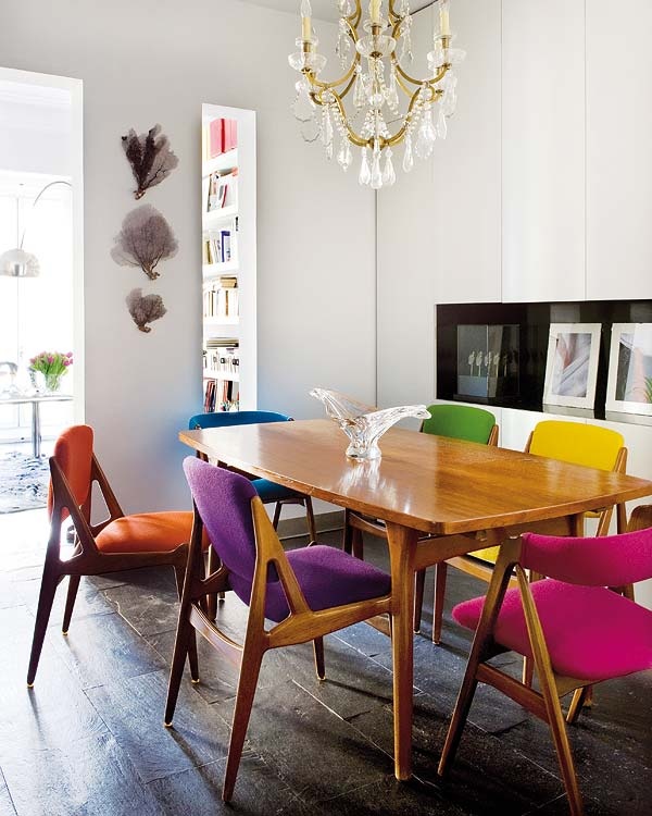 colorful dining room design