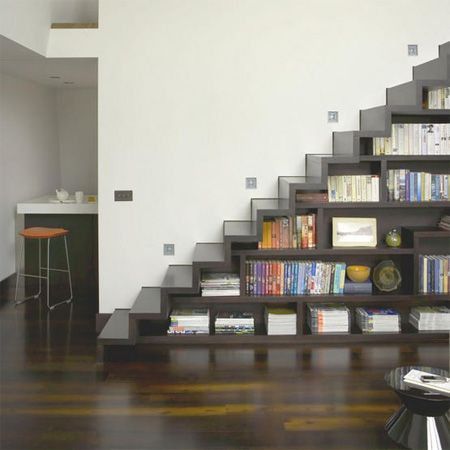 staircase bookshelf design