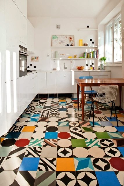 Colorful Tile Inspired Kitchen Design