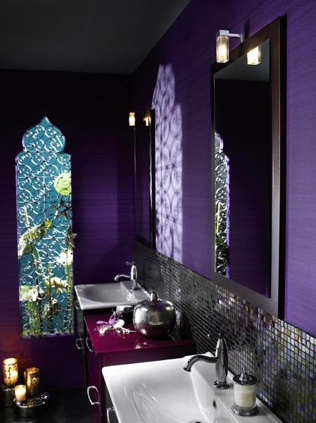 Purple Bathroom Design