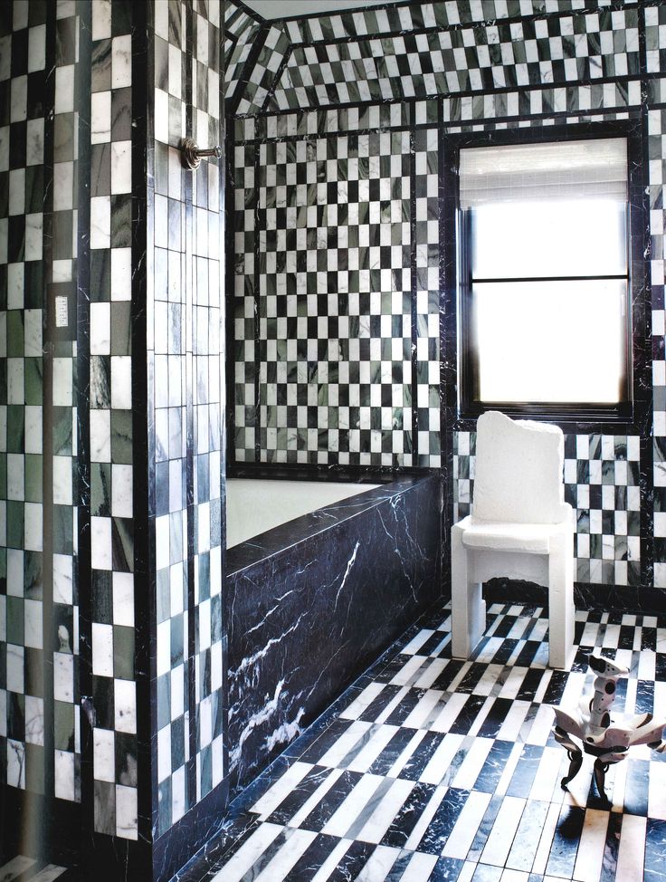 Beautiful Black and White Marble Tile