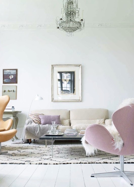 Pastel Color Palette Living Room