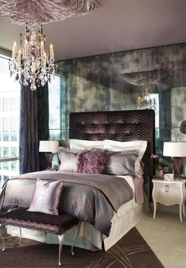 Luxe Bedroom with Mercury Mirrored Glass